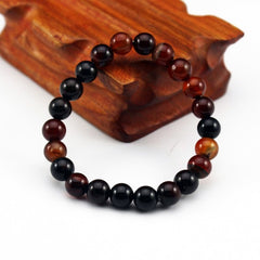 Chakra Beaded Bracelet Men 8mm Natural Stone Lava Rock Tiger Eye Black Onyx Matte Healing Beads Stretch Charm Yoga Women Jewelry  - FLASHSHIRT