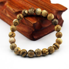 Chakra Beaded Bracelet Men 8mm Natural Stone Lava Rock Tiger Eye Black Onyx Matte Healing Beads Stretch Charm Yoga Women Jewelry  - FLASHSHIRT