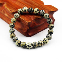 Chakra Beaded Bracelet Men 8mm Natural Stone Lava Rock Tiger Eye Black Onyx Matte Healing Beads Stretch Charm Yoga Women Jewelry  - FLASHSHIRT
