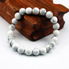 Chakra Beaded Bracelet Men 8mm Natural Stone Lava Rock Tiger Eye Black Onyx Matte Healing Beads Stretch Charm Yoga Women Jewelry  - FLASHSHIRT