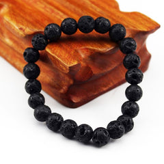 Chakra Beaded Bracelet Men 8mm Natural Stone Lava Rock Tiger Eye Black Onyx Matte Healing Beads Stretch Charm Yoga Women Jewelry  - FLASHSHIRT